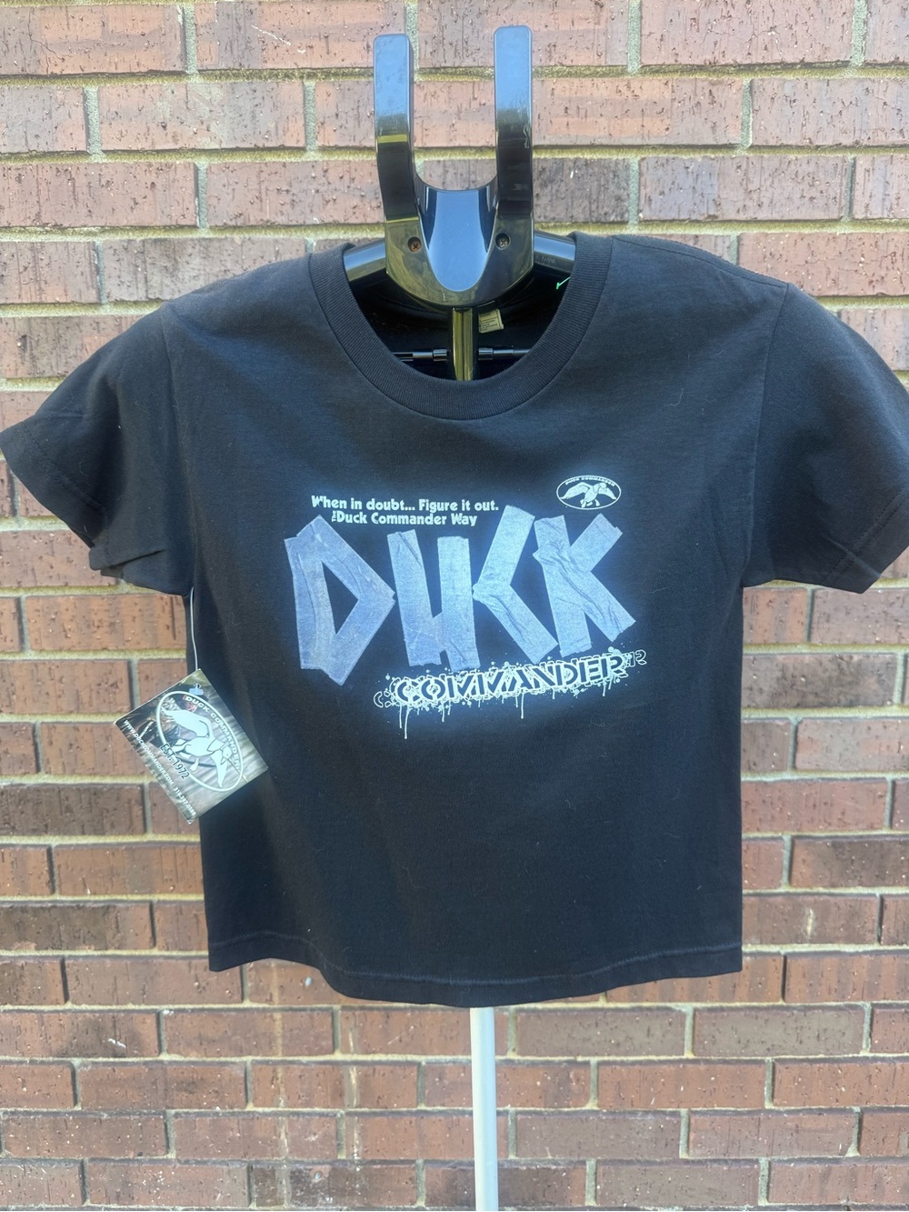 Duck Commander Dynasty Black Short Sleeve T Shirt Top Youth Size XS NWD
